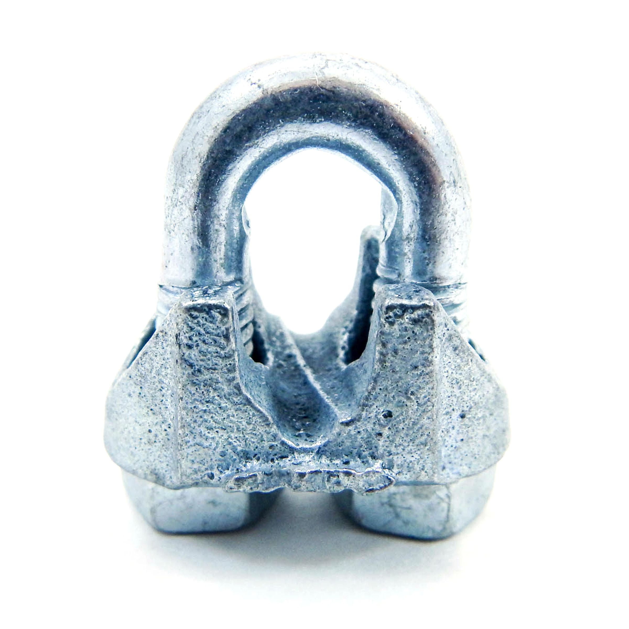 Lot De 25 Colliers De Serrage Pour Câble En Acier Galvanisé 5/16" - Malleable, Pour Fixation Solide