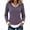 Purple, variant on Staron Women's Ribbed Knit Sweaters V Neck Long Sleeve Slim Fit Casual Pullover Tops Fall Winter Layered Curved Hem Stretchy Knit Shirt Army Green XXL