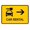 Warning Sign 4, variant on Car Rental with Right Arrow White Aluminum Sign 12 x 8 Inches - UV Ink Printed, Durable for House, Business, Indoor Outdoor Rental Lot, Customer Direction