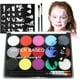 thumbnail image 1 of Pintura corporal facial, paleta de maquillaje para niños, paleta de tatuajes de pintura al óleo de 15 colores, segura, no tóxica, para Halloween, Navidad, carnaval, fiestas temáticas Kuyhfg Sin marca, 1 of 5