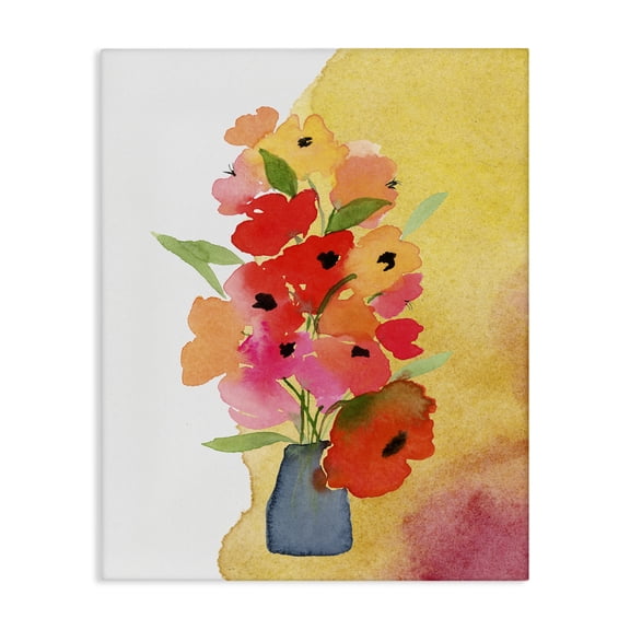 Stupell Industries Contemporary Bright Abstract Florals Canvas Art, 16 x 20, by Corinne Rose Designs