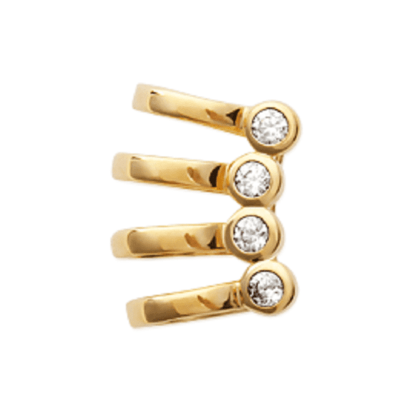 Mystigrey Elizabeth 18K Gold Plated Climber Earring for Girls and Women