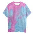 thumbnail image 3 of QHWAUAKFBN T Shirts For Women Loose Fit Tie Dye Shirt Short Sleeve Round Neck Tees Summer Tshirts Top, 3 of 3