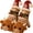 Ginger, variant on 3D Animal Christmas Socks Novelty Plush Fuzzy Soft Fun Xmas Gift for Adults, Christmas Party Favors Xmas Gifts Stocking Stuffer, Home Sleeping Thick Fall Winter Warm Casual Socks