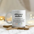 thumbnail image 2 of Difference Maker Definition Mug - Thank You Gifts, Appreciation Gifts for Coworkers, Retirement Gifts, 11oz Difference Maker Coffee Mug Ceramic, 2 of 6