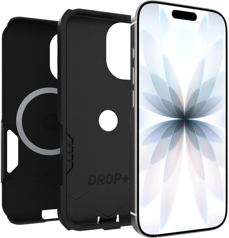 OtterBox iPhone 17 (Only) Bundle: Commuter Series MagSafe Case & Screen Protector - Black - Built-in magnets - Thin & Protective - with Port Protection - Non-Retail Packaging