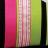 Eyes on Center Pink and Green Striped Wired Craft Ribbon 1.5" x 40 Yards