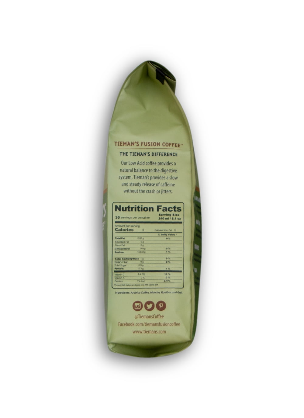 Tiemans Fusion Coffee Ground Med Fusion 10.000 oz