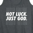 thumbnail image 3 of Instant Message - Not Luck, Just God - Women's Racerback Tank Top, 3 of 6