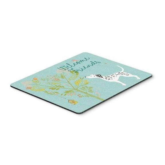 Carolines Treasures  Welcome Friends Dalmatian Mouse Pad - Hot Pad or Trivet