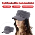 thumbnail image 2 of Capas de béisbol Sunshade Escalada Fashion Refriamiento Ajustable Unisex Material Premium Servicio de larga duración Summer Batirio plano gris gris Inevent AP009245-06B, 2 of 6