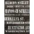 thumbnail image 2 of James, Andrea 12x14 Black Ornate Wood Framed with Double Matting Museum Art Print Titled - Streets of Boston II, 2 of 4