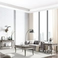 thumbnail image 2 of 596023 Dagen Soft Shag Modern Rug Solid Ivory Area Rug Rectangle 5'3" x 7'7", 2 of 3