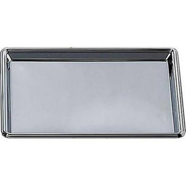 Leeber 12" X 8" Rectangular Nickel Plated Tray Silver