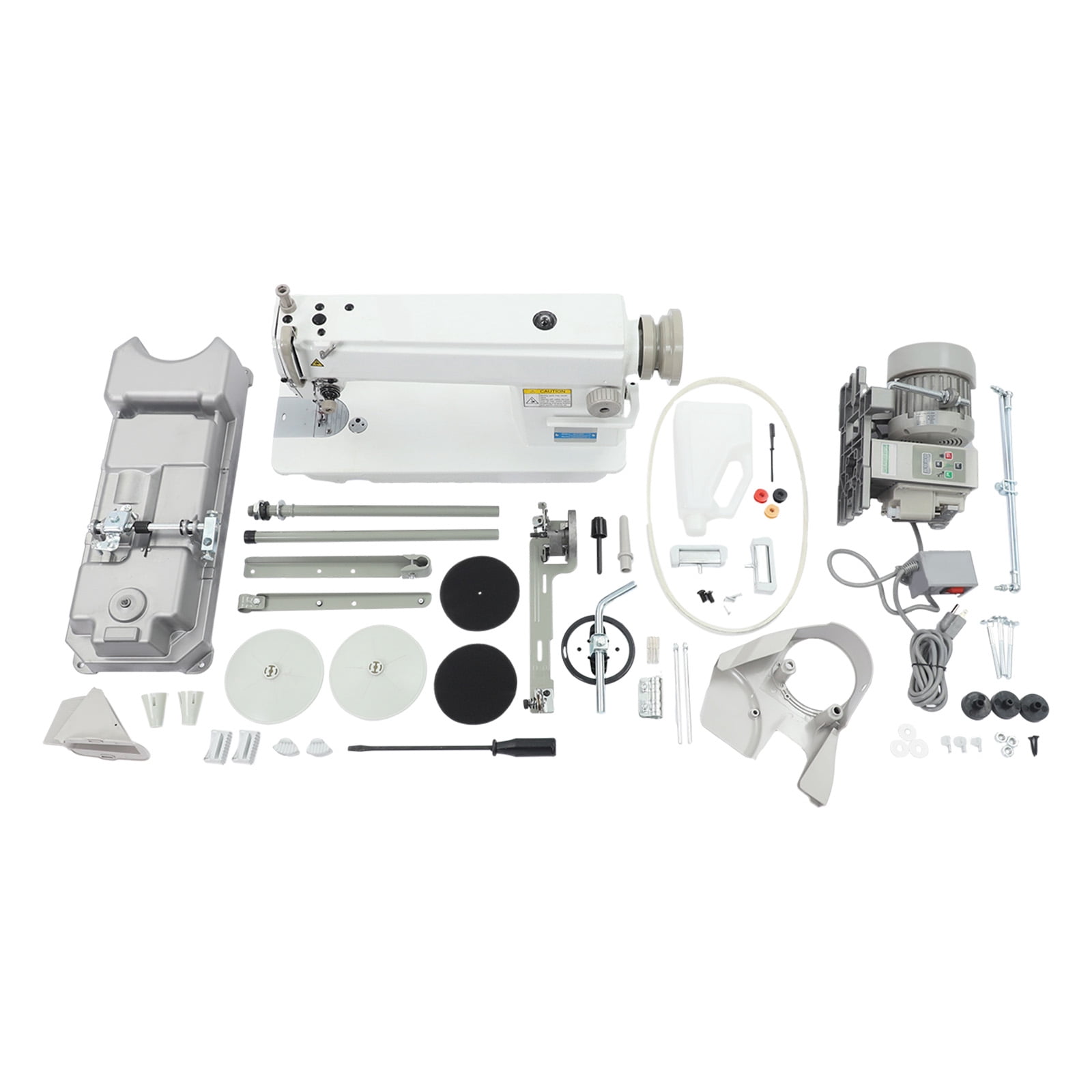110V Commercial Sewing Machine with Motor Industrial Upholstery Sewing 550W
