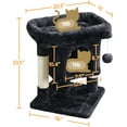 thumbnail image 2 of YEXJ Cat Scratching Posts with Bed, 23.5 Inches Cat Kitten Scratcher Featuring with Sisal Scratch Posts, Interactive Dangling Ball for Indoor Large Cats-Black, 2 of 7