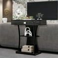 thumbnail image 3 of Giantex Table Console Étroite, Table derrière Canapé avec Kits Anti-Basculement, Table d'Appoint pour Canapé, Noir, 3 of 8