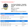thumbnail image 2 of Fuel Pressure Regulator - Compatible with 2000 - 2005 GMC Yukon XL 1500 Denali 2001 2002 2003 2004, 2 of 2