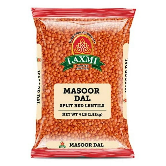 Laxmi Masoor Dal, Authentic Product of India (4 lb, Red Lentils)