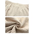 thumbnail image 4 of hlysgo Men's Big and Tall Shorts Linen Lightweight Comfy Cozy Short Summer Beach Breathable Short with Pockets Khaki,XL, 4 of 4