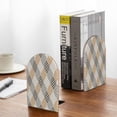 thumbnail image 5 of Lsque Geometric Printed Wood Bookends,Non-Skid Bookend for Shelves,Heavy Duty Support Bookends,Non-Slip Foam Pads for Office, Home, and Library,1 Pair, 5 of 8