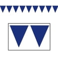 thumbnail image 2 of Club Pack of 12 Blue Outdoor Pennant Banner Hanging Party Decorations 12', 2 of 2