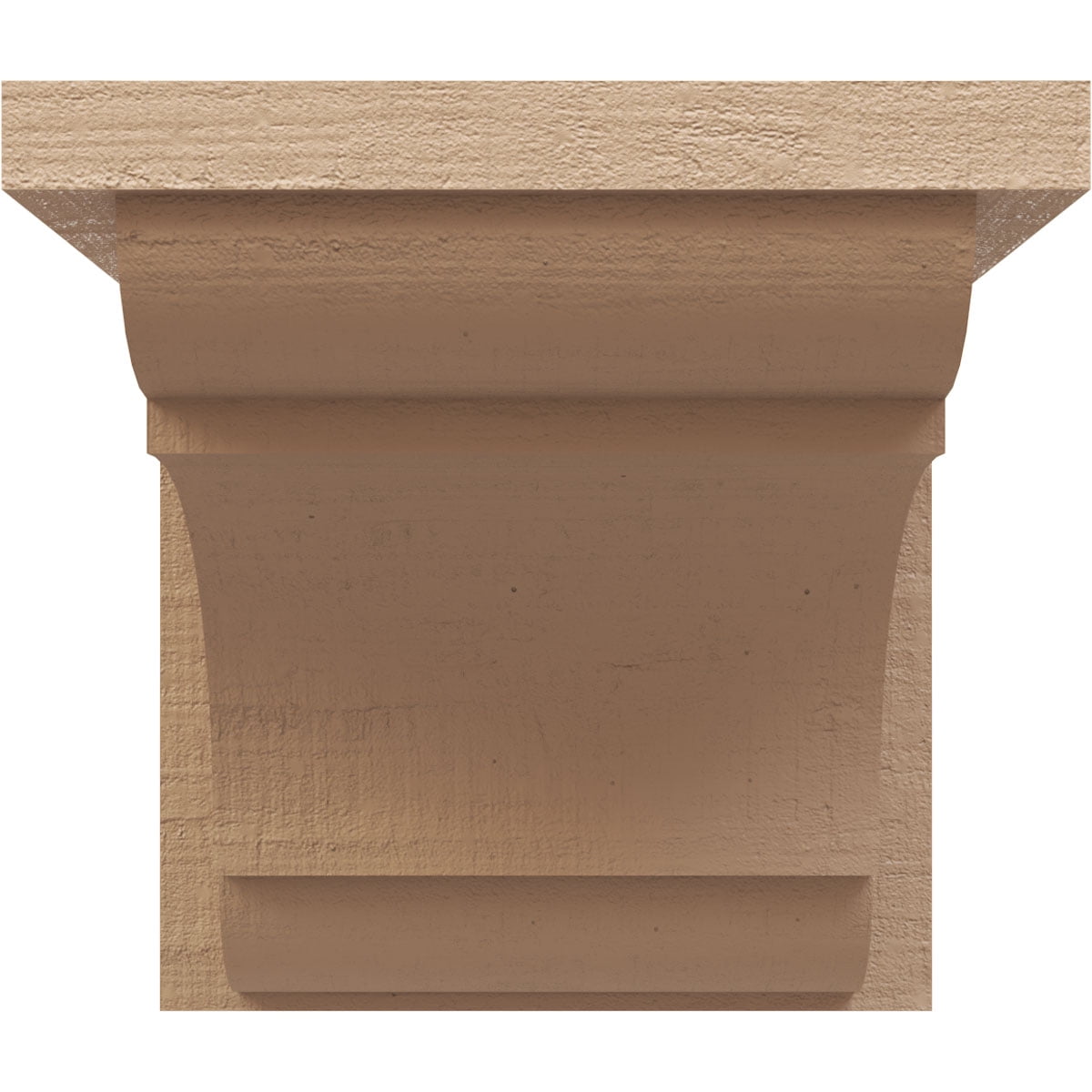 5"W x 5"D x 5"H Wide Bryant Rough Cedar Woodgrain TimberThane Corbel, Primed Tan