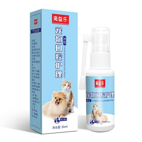 Tooth Cleaning Spray For Cats and Dogs To Remove Tooth Fresh Breath & Bad I1H8