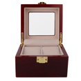thumbnail image 3 of Estuche para reloj, caja de reloj brillante de viaje portátil de 2 rejillas, caja de almacenamiento para reloj, máxima confiabilidad, 3 of 9