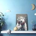 thumbnail image 5 of 12x18 inch White Bear'S Coffee Time Oil Paintings On Canvas,Family Children'S Room,Cafes Decor Accessory,Enchanting Bear'S & Coffee Decorative Painting,For Bear Lovers Gifts,Bedroom,Cafe,Yard, 5 of 6