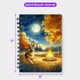 thumbnail image 5 of Hello Fall German Shepherd Enjoys Warm Campfire Autumn Night Bright Moon Spiral Bound Journal Alsatian Dog Lover Gifts 5x7in Spiral Notebook - 01008, 5 of 5