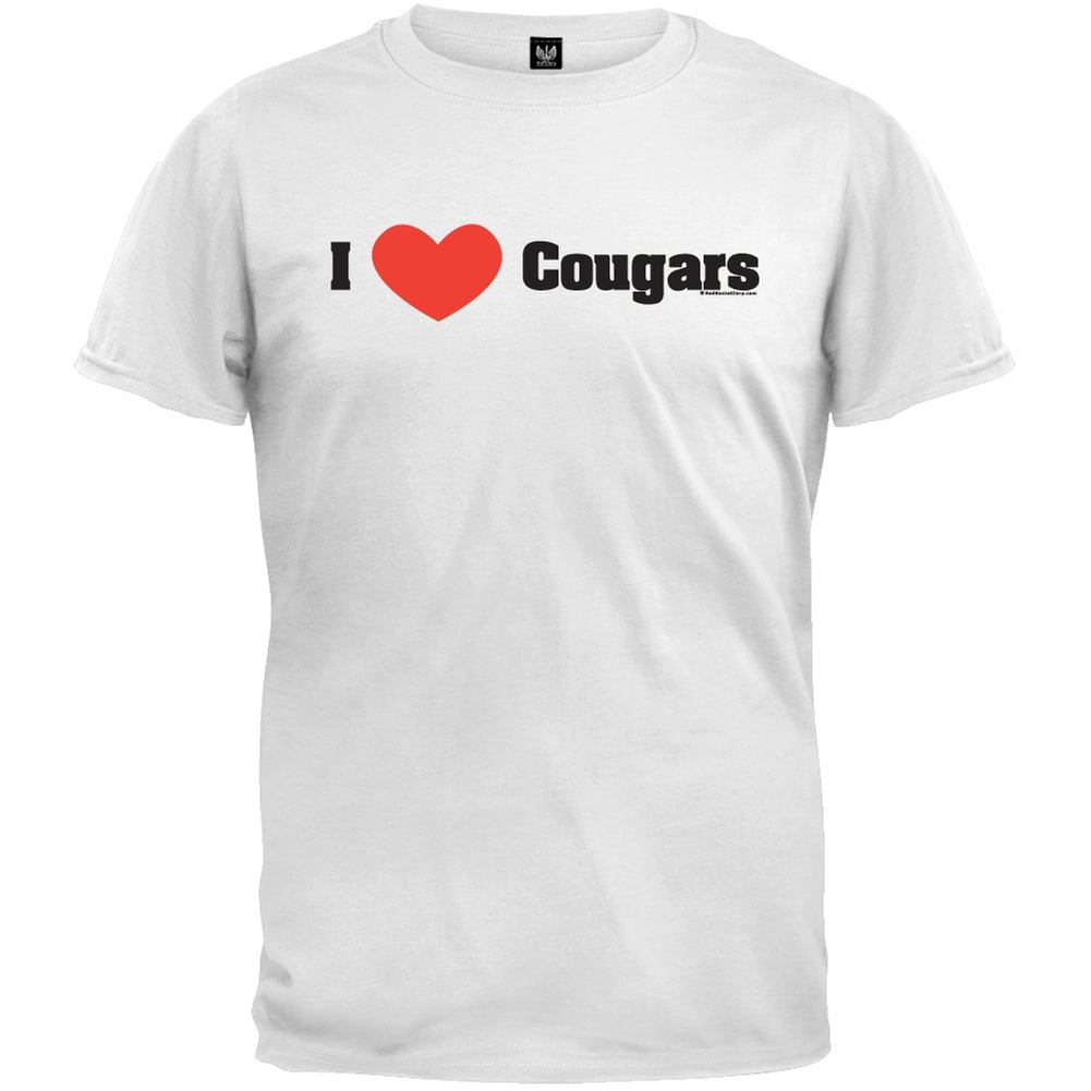 I Heart Cougars T-Shirt - X-Large - Walmart.com
