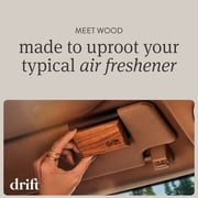 Drift Car Air Freshener - The Original Wood Air Freshener - Car Odor Eliminator - Long Lasting Scent - Metal Clip - Clean Ingredients - Coconut & Pistachio Scent 3 Pack Refill - NO CLIP INCLUDED