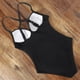 thumbnail image 3 of Bikini sexy de una pieza con tiras para mujer y niña, traje de baño de playa sin espalda, 3 of 5