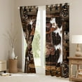 thumbnail image 3 of Manfei Cowgirl Boot Curtains for Living Room, Texas Stars Blackout Curtains for Bedroom, Rustic Farmhouse Curtains Pack of 2 (38x54), Window Curtains Bedroom Decorative, 3 of 6