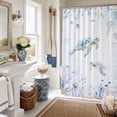 thumbnail image 2 of Sea Turtle Shower Curtain, Coastal Beach Decorative Fabric Bathroom Curtain Set with 12 Hooks, 71 x 71 Inch, 2 of 11