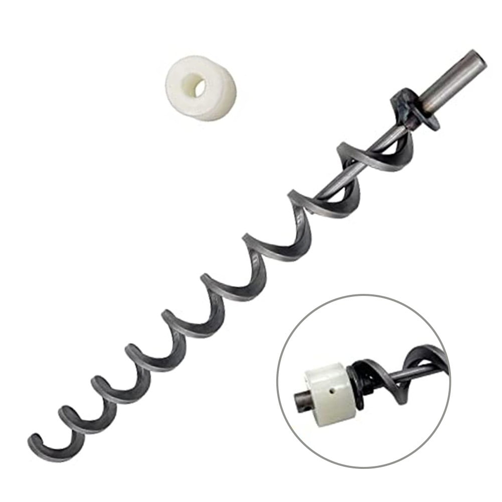 17 Inch Direct Igniter Auger Shaft Screw Push Rod/Shaft and Auger Brushing Kit, Replacement for Traeger Pellet Grills Auger