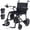 2 Batteries, variant on 22 lbs Carbon Fiber Electric Wheelchair for Adults, 29-Mile Range Lightweight Foldable Motorized Power Wheelchair with Dual Batteries, Portable Airline-Approved Travel Chair
