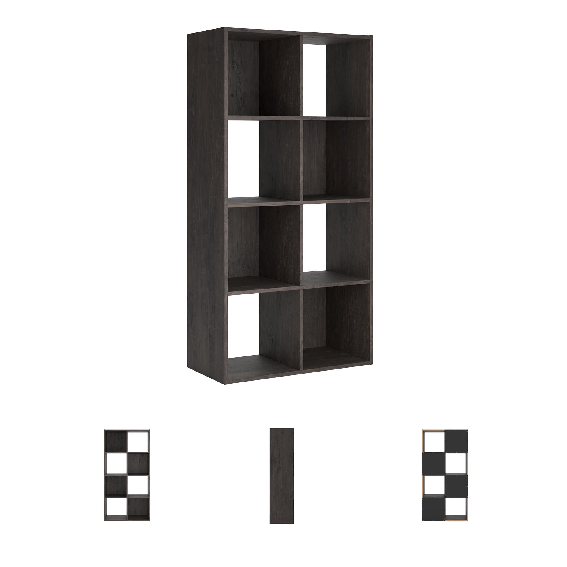 Signature Design by Ashley Piperton 8 Cube Storage Organizer with Charcoal Finish