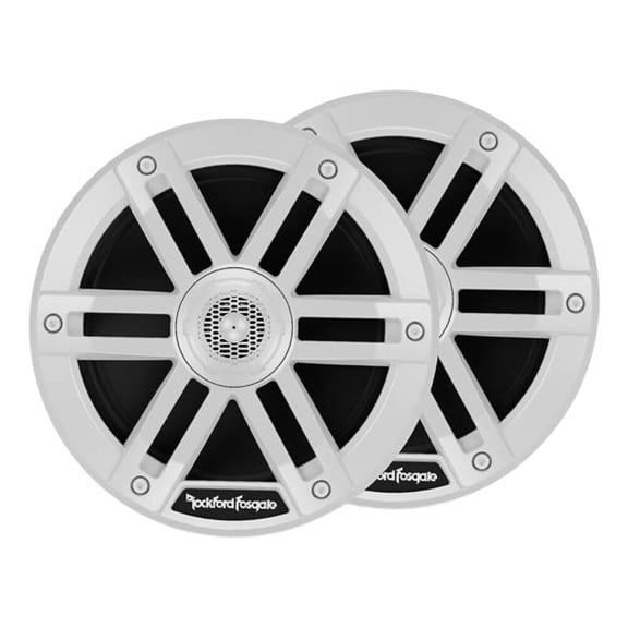 New Rockford Fosgate M0-65 M0 Series 6.5" 2 Way 250W Marine Grade Speakers (White)