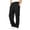 Black, variant on WyiBan Boys Baggy Sweatpants Drawstring Waist Wide Leg Athletic Joggers Fleece-lined Thickened Pants with Pockets