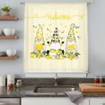 thumbnail image 5 of Lemon Gnomes Sheer Curtains 108 Inches Extra Long, Yellow Summer Botanical Fruit Leaves Light Filering Curtains, Privacy Drapes Simi Floor to Veiling Curtain for Living Room Bedroom Window Treatment, 5 of 9