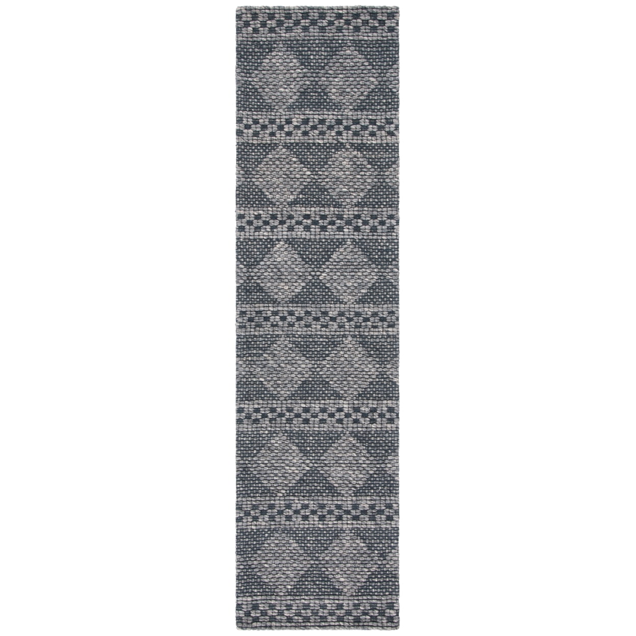 SAFAVIEH Marbella Matilda Diamond Area Rug, Dark Grey, 7' x 7' Round