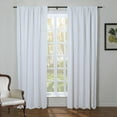 thumbnail image 4 of TWOPAGES 84 inches Long Natural Linen Curtain White with Room Darkening Lined 50Wx84L, Kyla Collection ( 1 Panel ), 4 of 5