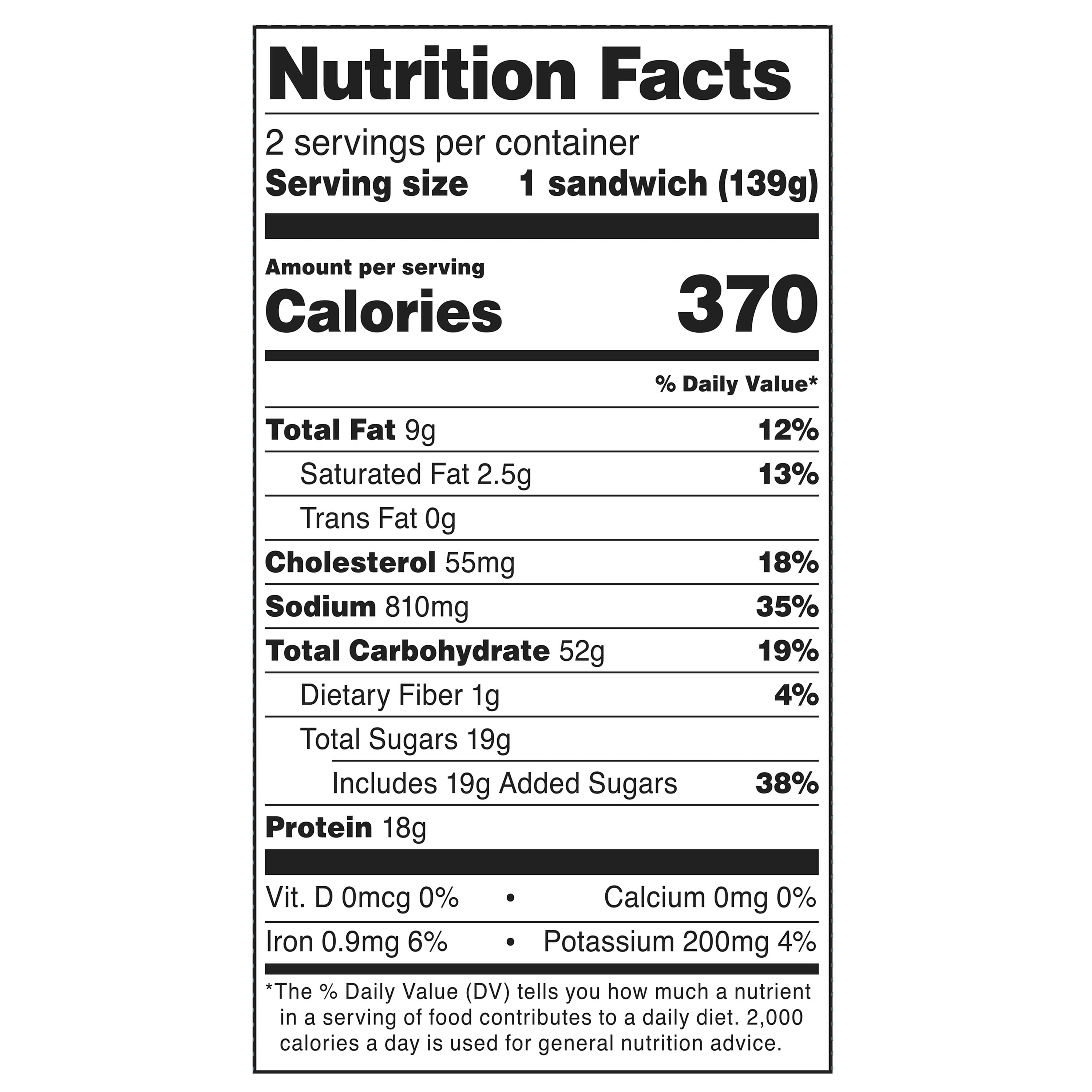 bettergoods Hot Honey Chicken and Waffle Breakfast Sandwich, 4.9 oz, 2 Count (Frozen)