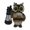 white, variant on BallsFHK Outdoor Owl With Solar LED, Patio Art Gifts, Whimsical Figurines Large Sculptures Illuminate Outdoor Decorative Lawns, Porches