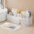 thumbnail image 6 of Joernso Plastic Frosted Compartment Storage Box with Lid Office Container Organizer, 6 of 8