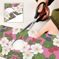 thumbnail image 6 of Yayeee Faucet Mat for Kitchen Sink 14.7" Diatomite Long Splash Guard Pad, White Flowers, 2 Pack, 6 of 7