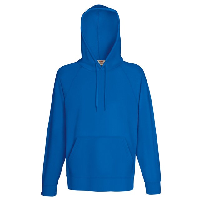 Fruit Of The Loom - Sudadera ligera con capucha Modelo (240 GSM) Hombre/Caballero - Gym/Correr (Azul)