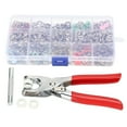 thumbnail image 2 of Snap Fasteners, Snap Fasteners Kit, Con Mácina de Perforación de Caja de Almacenamiento DIY Accesorios Hechos A Mano 804pcs Chaquetas para entusiastas de Bricolaje, 2 of 7